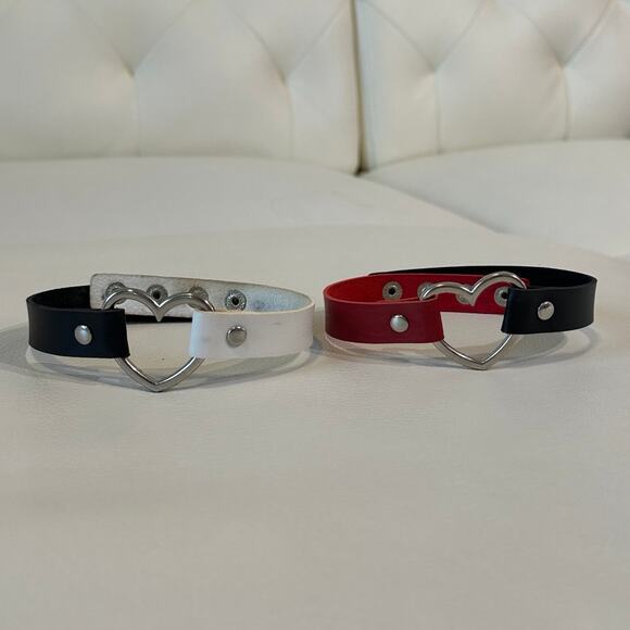 Heart Choker Necklaces Bundle - Picture 1 of 6